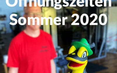 Änderung Öffnungszeiten Sommer 2020