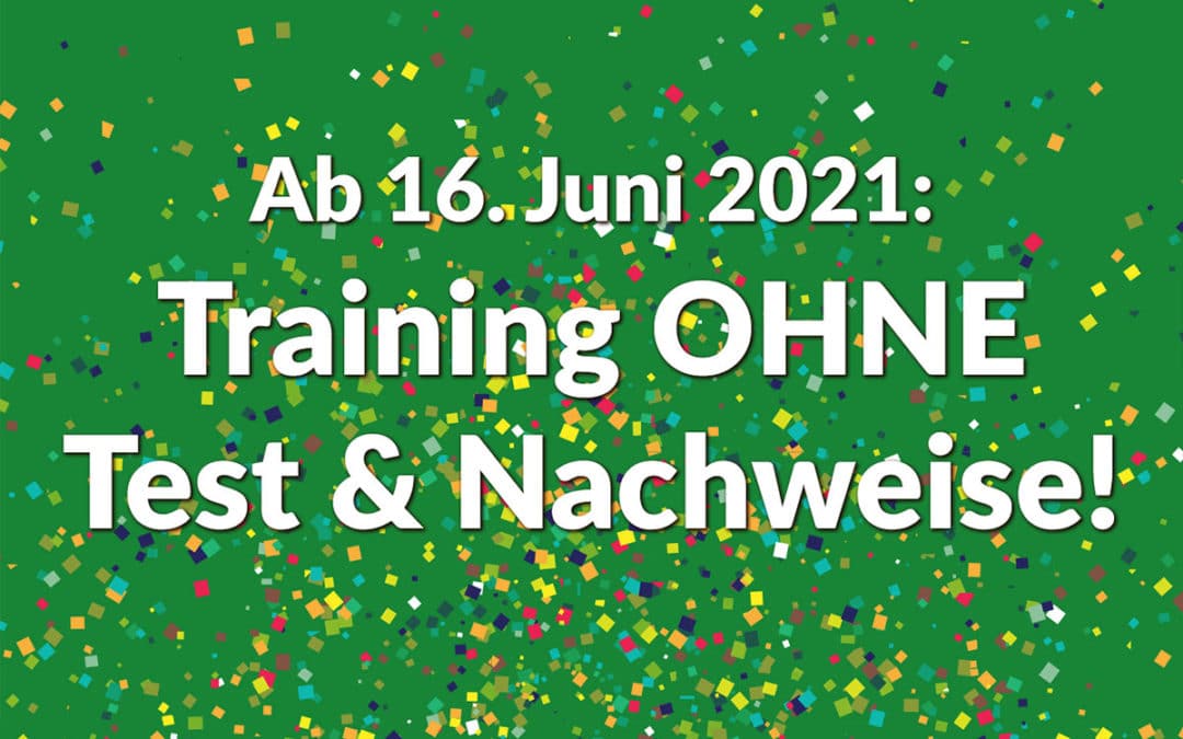 Ab dem 16. Juni 2021: Training im HönneVital OHNE Corona-Test & Nachweise!
